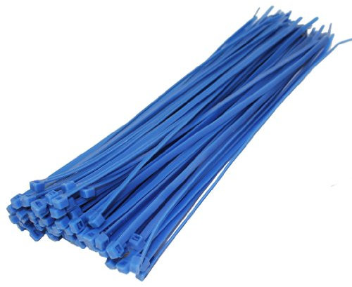 All Trade Direct 1000 X Blue Cable Ties 300Mm X 4.8Mm Zip Tie Wraps Bases