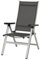 MWH 879102 Elements Klappsessel Aluminiumgestell silber, Textilgewebe anthrazit, 68 x 62 x 110 cm
