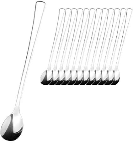 12er Pack Limo-/Longdrinklöffel STOCKHOLM aus Edelstahl 18/10, poliert Materialstärke: 2.0 mm, Silber