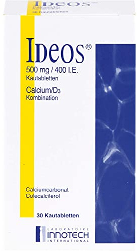 IDEOS 500 mg/400 I.E. Kautabletten 30 St