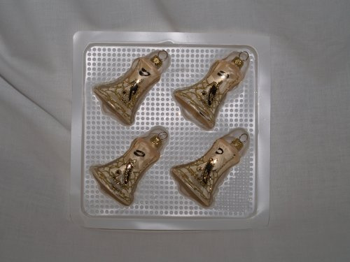 Jingle Bells Lauscha Christbaumschmuck Glocke Golden Dreams