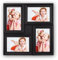 Zep S.r.l H032B Malaga Cadre Photo Multi Vues Avec 4 Photos Résine Noir 10 x 15 cm