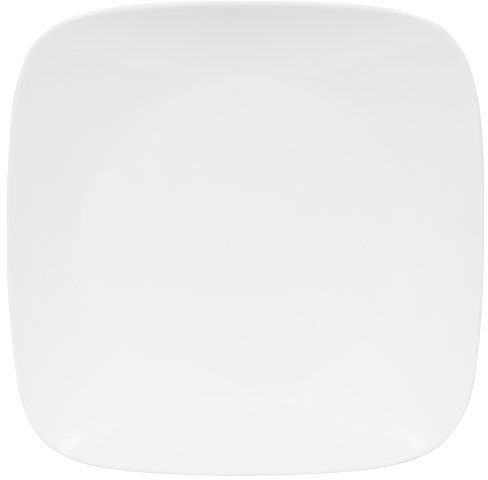CORELLE Speiseteller Pure White 26,7 cm | Premium Essgeschirr aus einzigartigem dreifach gepresstem Vitrelle™ Glas | Backofenfest bis 175°C | Mikrowellengeeignet | Gefrier- & spülmaschinenfest