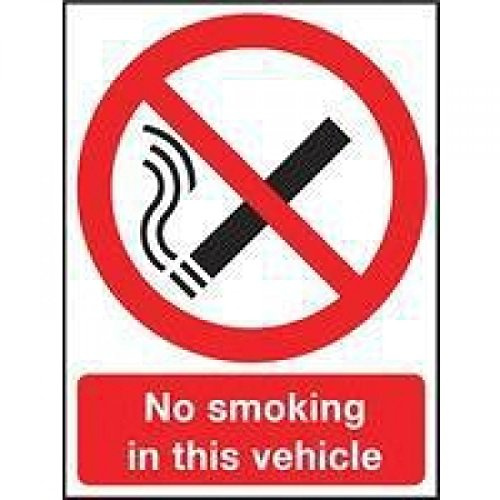 Self-Adhesive Safety Sign No Smoking, 210mm x 148mm