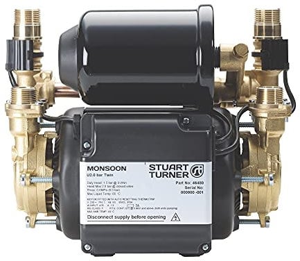 Stuart Turner Monsoon Universal 1.5bar Twin Shower pump 46480