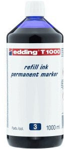 edding Nachfülltinte T 1000 Permanentmarker 1000ml blau