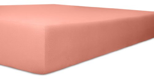 Kneer Spannbetttuch, Baumwoll-Mischgewebe, Rosa, 90 cm x 190 cm