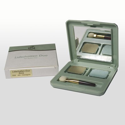 Hagina Lidschatten-Duo Ibiza, Farben oliv-moosgrün, 3g