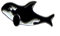 Metall Emaille Brosche – Killer Whale (Orca)