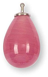HEIDE HEINZENDORFF Einhängerpaar Tropfen Pink Hell, 12 x 16 mm, silber rhodiniert