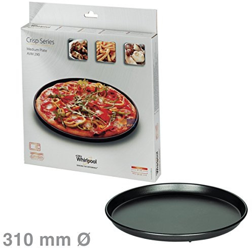Whirlpool 480131000084 ORIGINAL Crisp-Platte Drehteller 310mmØ medium schwarz Mikrowelle auch Bauknecht 482000003520 481941879915 481941879756 481931018538 481246678437 Indesit C00322871 Wpro AVM290