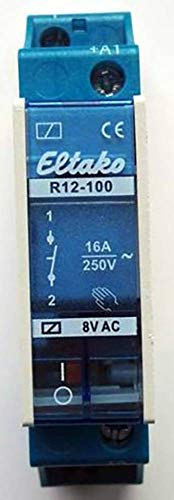 Eltako Installationsrelais, 16 A 8 V AC, 1S, 1Ö R12-110-8 V, 1393761