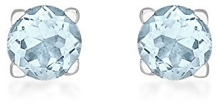 CARISSIMA Damen-Ohrringe 9 Karat (375) Weißgold Aquamarin