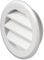 La Ventilazione T63RB Griglia di Ventilazione in Plastica Tonda da Incasso, Bianco, diametro 80 mm