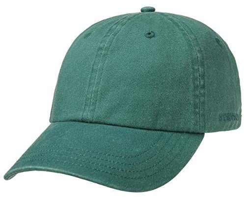 Stetson Rector Basecap - Cap für Damen/Herren - Sonnenschutz-Cap aus Baumwolle (UV-Schutz 40+) - Baumwollcap größenverstellbar (55-60 cm) - Baseballcap Sommer/Winter Petrol One Size