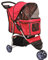 Bc-elec - 5663-0015Ared Tier-Buggy mit 3 Rädern Hundebuggy, Farbe rot