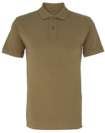 Asquith & Fox Herren Asquith and Fox Men's Polo Poloshirt, Braun (Khaki 000), Medium