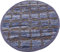 Bestlivings Flickenteppich Rund 150 cm Ø aus handgewebter Baumwolle in Jeans Square - viele Variationen