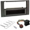 Sound-way Kit Montage Autoradio, Cadre Façade 1 DIN avec Vide Poche, Cable Adaptateur Connecteur ISO, Adaptateur Antenne, Clés Demontage, Compatible avec Ford