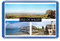 Isle of Wight - Postcard-Style Design - 7cm x 4.5cm - Novelty Tourism Fridge Magnet.