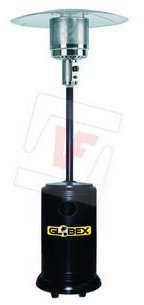 Poêle à gaz GPL à champignon GLOBEX cm. 222 avec roues kW 13