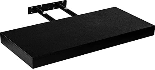 STILISTA Wandregal Volato, freischwebend, Farb- & Größenwahl, 110 cm Schwarz