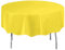 Unique 99157 - Runde Kunststoff-Tischdecke – 2,13 m – Farbe Neon Gelb – 1 Stück (1 Stück)
