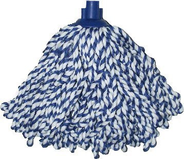 PAMEX Fregona Mocho Microfibra Hilo Bicolor ecológica. Limpia y abrillanta. Caja 24 Unidades