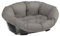 Ferplast Panier Chien et Chat avec Coussin en Coton Lavable, Lit pour Chien et Chat Rembourré, Corbeille en Plastique, Fond Perforé, Antidérapant, 52 x 39 x h 21 cm, Taupe