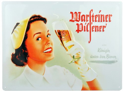 Warsteiner Blechschild Königin