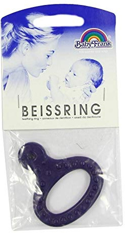 BEISSRING mit Griff blau 1 St