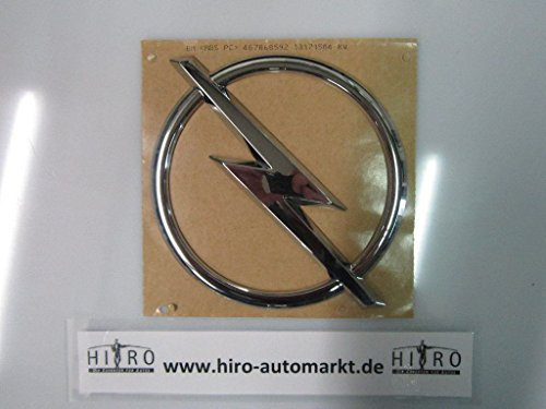 Opel Emblem Logo Blitz Heckklappe Schwarz Metall Astra H Caravan 93182916