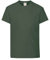 FRUIT OF THE LOOM Boy's Valueweight Short Sleeve T Shirt, Green (Bottle Green), 12-13 Years UK