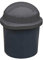 KUEFA DUO Mini - 30 Liter, mit Befestigungsring, Wetterfester Mülleimer, Aufbewahrungsbehälter, Sammeltonne (Grau)