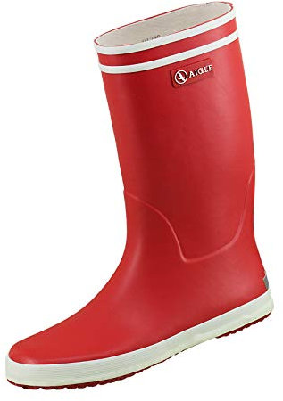 Aigle Lolly-Pop, Stivaletti da Pioggia, Unisex - Bambini e ragazzi, Rosso (Rosso/Bianco), 27 EU