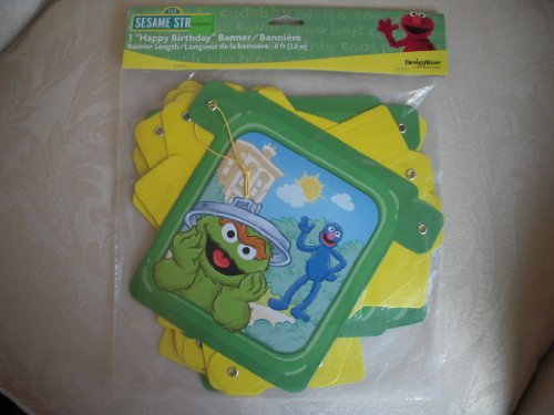 Sesame Street Happy Birthday Banner
