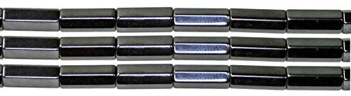 Creative-Beads Perlen Hematite hexagon 5x12mm magnetisch 30 Stck, zum selber machen von Schmuck, Deko und basteln