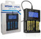 XTAR PS Hunters VC4 Universal Akku Ladegerät mit LCD Display für Li-Ionen und Ni-MH Akku, 3.7V, 1.0A