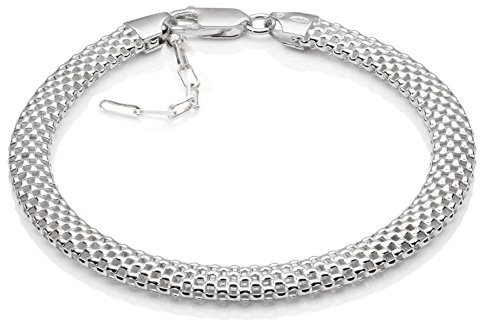 LILLY MARIE Klassische Damen Armkette Aus Sterling Silber 925 Mit Verstellbarer Länge Und Karabinerverschluss