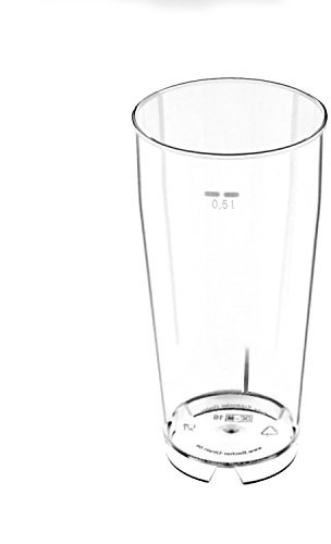 25 Stück 0,5L Mehrwegbecher Willybecher PC (PolyCarbonat) glasklar [Made in Germany]