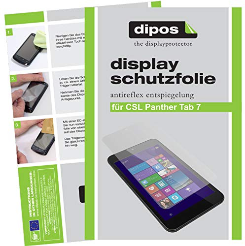 dipos 2x Displayschutzfolie matt für CSL Panther Tab 7