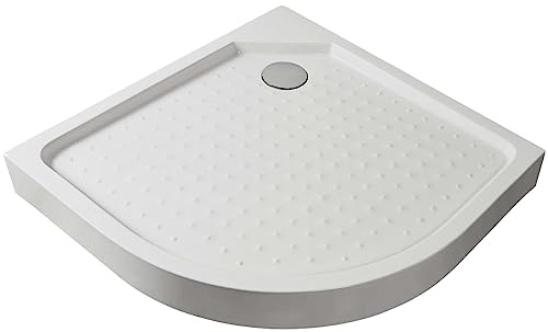 Sanotechnik ABS Rundbrausetasse Duschtasse Pallas 80x80 cm - Duschwanne Duschtasse Brausewanne Brausetasse Duschbecken Dusche Wanne Bad Badezimmer 80 x 80 x 12,5 cm
