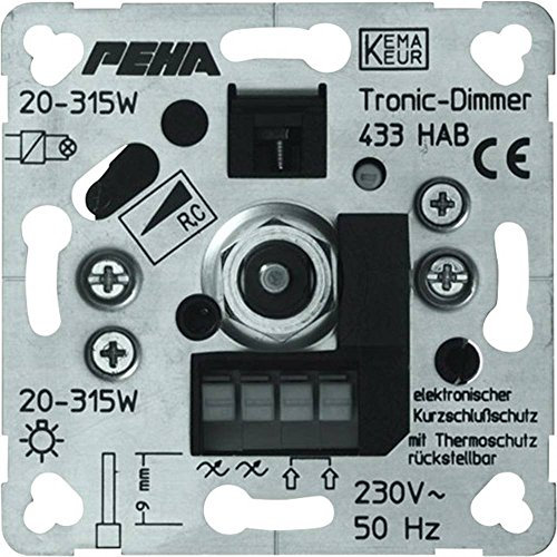 PEHA by Honeywell 1 Stueck Einsatz Dimmer PEHA Aluminium D 433 HAB O.A