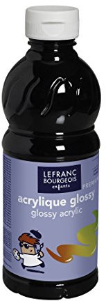 Lefranc Bourgeois Acrylique Glossy 500ml Noir