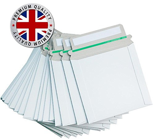 Pack of 50 CD/DVD CARDBOARD MAILER - Easy Peel & Seal Mailer