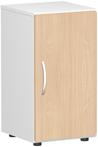 Gera Möbel Schranksystem Flex Flügeltürenschrank, Drehtürenschrank, Holzdekor, buche/lichtgrau, 40 x 42 x 75.2 cm