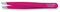 3 claveles 12278 Pince à épiler en acier inoxydable 9 cm Rose