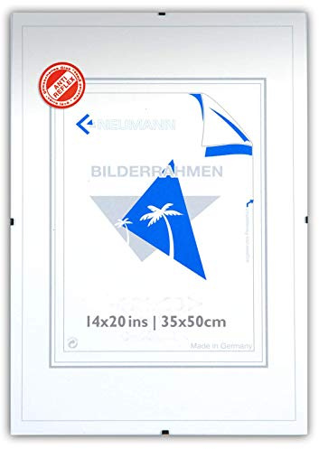Bilderhalter rahmenlos, Clip-Rahmen 35 x 50 mit bruchsicherem Kunstglas antireflex