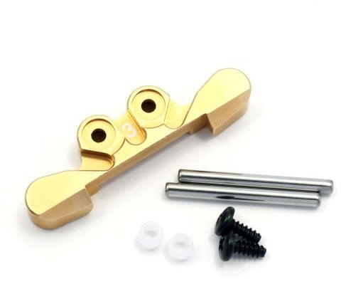 Kyosho Aufhängungskeil Aluminium hinten 3° für Mini-Z Buggy, goldfarben