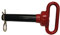 Complete Tractor 3013-1337 Anhängekupplungsbolzen mit rotem Griff, 2,5 cm Bolzendurchmesser 1,4 cm Nutzlänge Klasse 5